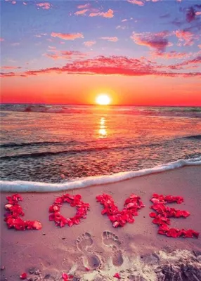 Produktbild von Malen nach Zahlen 5d Diamond Painting Strand Love Malen nach Zahlen 30x40cm