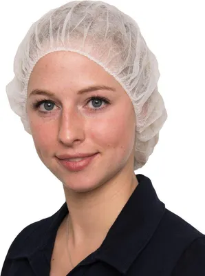 Produktbild von 1000 Baretthauben | Vliesstoff | weiß | 58cm | Hauben