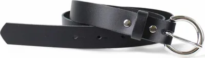 Produktbild von FRONHOFER schmaler Damen Ledergürtel 2,5 cm mit silberner Gürtelschnalle