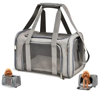 Zdjęcie produktu dla Torba transportowa dla kota i psa - Wodoodporna - Składana - 45 x 30 x 30 cm - Do 6 kg