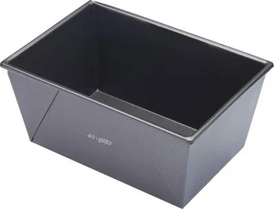 Obrázek produktu pro Plech na pečení ve tvaru bochníku o hmotnosti 14 kg – bez PFOA – odolný – z uhlíkové oceli o tloušťce 1 mm – 215 x 13 cm – plech na pečení