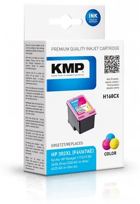 Produktbild von KMP H168CX Tintenpatrone color kompatibel mit HP F6U67AE