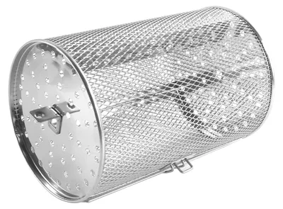 Rotierender Grillkorb aus Edelstahl, 12 x 18 cm, 360° drehbar
