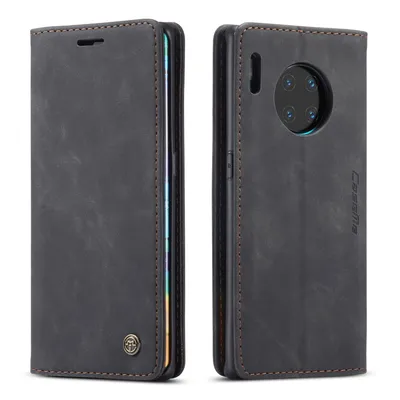 Obrázek produktu pro Huawei Mate 30Pro Pouzdro, RetroPolyuretanKožené Pouzdro, Kapsy na Karty, Magnetické Uzavírání, Pouzdro s Funkcí Stojánku pro Huawei Mate 30Pro černé
