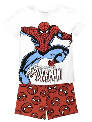 Productafbeelding van Spiderman Pyjama Set voor Kinderen met T-shirt en Shorts