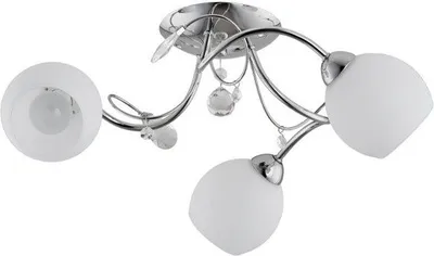 Obrázek produktu pro LIVIA 3xE14 10W ALF21523 Alfa moderní stropní svítidlo 3 kulatá skleněná stínítka