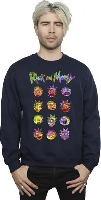 Produktbild von Rick And Morty - Sweatshirt für Herren BI43704 (3XL) (Marineblau)