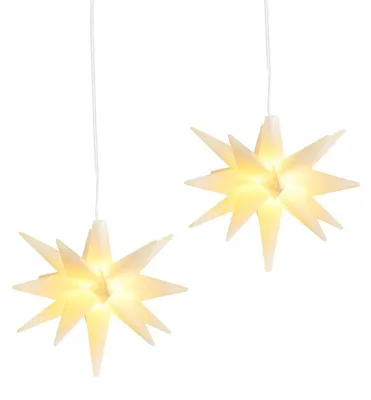 Immagine prodotto di Stella natalizia luminosa - Set di 4 - Ca. 12 cm - Per interno ed esterno