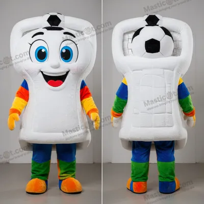 Obrázek produktu pro Bílá MASTICOT fotbalová branka – kostým maskota