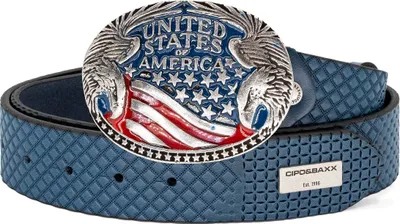 Produktbild von Cipo & Baxx Herren Gürtel CG197 Blue 85cm x 4cm