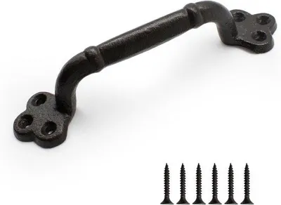 Produktbild von Famanu Türgriff Vintage-Design - Gusseisen, 220 mm