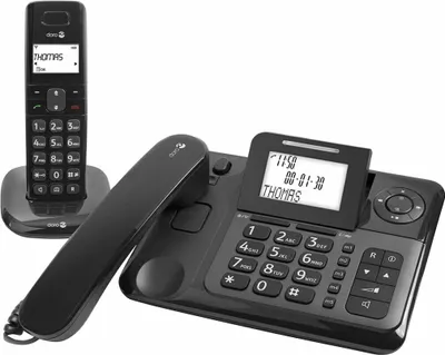 Obrázok produktu pre Doro Comfort 4005 Combo Bezdrôtový telefón s nízkym vyžarovaním, záznamník, identifikácia volajúceho, 10 h hovoru, 4 dni pohotovostného režimu, handsfree, DECT