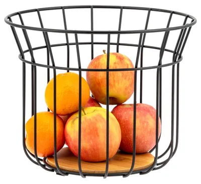 Produktbild von bremermann Obstkorb - Obstschale, Brotkorb aus Bambus und Metall