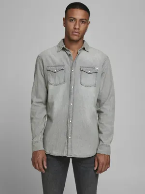 Productafbeelding van Jack & Jones 12138115, Overhemden, Maat M, Katoen, 1 stuk
