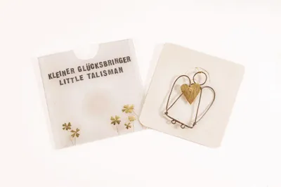 Produktbild von Kleiner Goldglücksbringer "Engel"