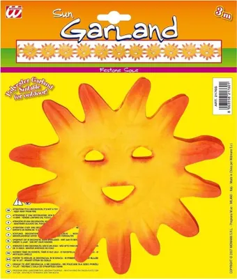 Produktbild von 3m Sonnen Girlande (aus Polyester - für Aussen geeignet)