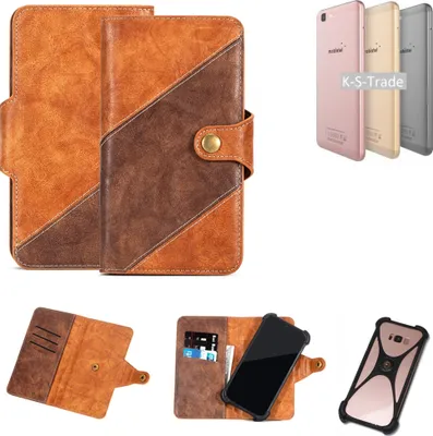 Produktbild von K-S-Trade Handy-Hülle Schutz-Hülle Bookstyle Case Wallet-Case kompatibel mit Mobistel Cynus F10 Handy Cover Bumper Kantenschutz Smartphone
