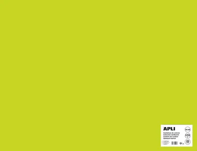 Immagine prodotto di Carta colorata Apli A2+ 170 g - verde fluo - 25 pz