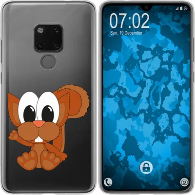 Produktbild von PhoneNatic Case kompatibel mit Huawei Mate 20 Silikon-Hülle Cutiemals M8
