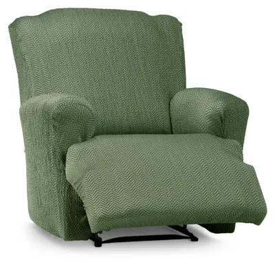 Produktbild von Elastische Sofaüberzug für Relaxsessel, Grün