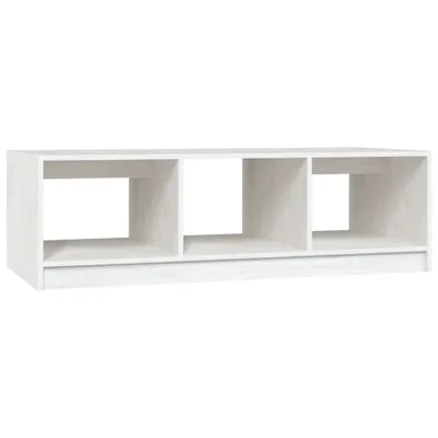 Produktbild von vidaXL Couchtisch Weiß 110x50x34 cm Massivholz Kiefer