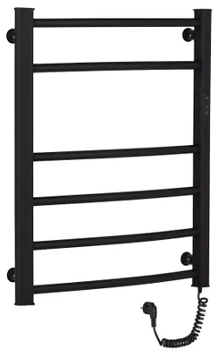Obrázek produktu pro Elektrický sušák ručníků Luca, s displejem - 97 W - černá matná - 660x550 mm