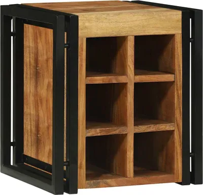 Image de Étagère à vin 35 x 35 x 39 cm Bois d'Acacia Massif