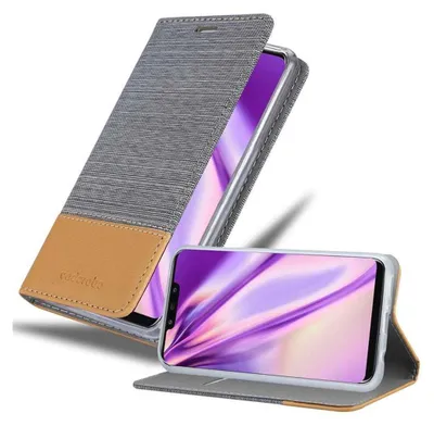 Immagine prodotto di Cadorabo custodia per Huawei MATE 20 LITE custodia protettiva in grigio custodia per cellulare custodia a libro cover