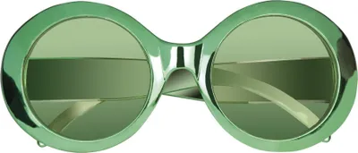 Produktbild von B025500-2 grün Damen Herren Metallic Brille Discobrille