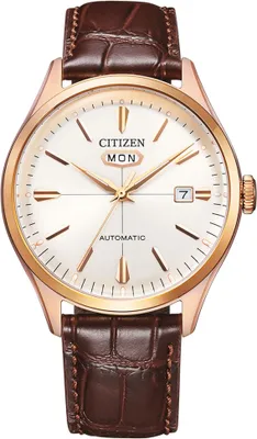 Produktbild von HERRENUHR, AUTOMATIC, LEDER, WEIß, BRAUN