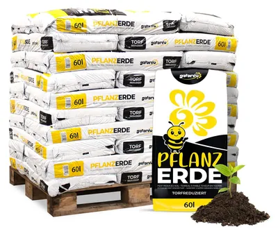 Produktbild von Galamio Pflanzerde torfreduziert 60l x 30 Sack 1800l Palette