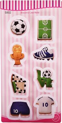 Produktbild von 8er Set Fußball Ausstecher Keksausstecher