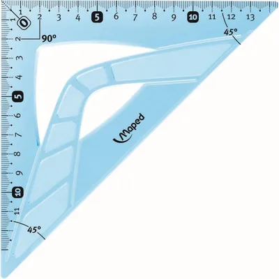Obrázek produktu pro Kreslený trojúhelník Flex 45 stupňů, přepona: 210 mm
