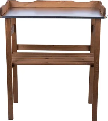 Produktbild von Pflanztisch, Holz, Metall-Arbeitsplatte, Haken, L 78 cm
