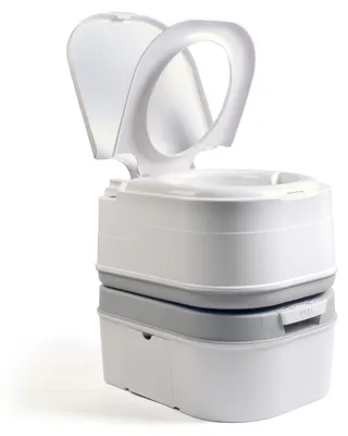 Produktbild von Briebe WC1195W Tragbare Campingtoilette 24L Chemietoilette, Klo für Camper, Camping, Caravan WC Weiß