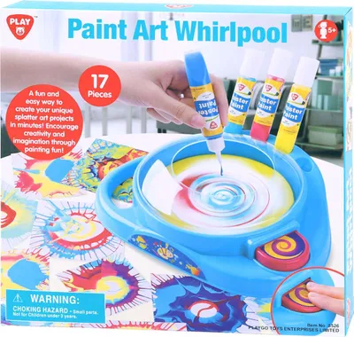 Produktbild von Playgo Paint Art Drehuhr-Farbset – 17-tlg.