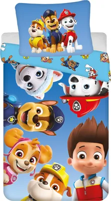 Immagine prodotto di Paw Patrol Bettbezug Happy 140 x 200 cm - 70 x 90 cm - Poliestere
