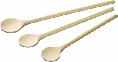 Produktbild von Neustanlo | Kochlöffel Set – 3er Pack | robustes Holz | Größen: 30 cm, 25,5 cm, 21 cm | ideal für jede Küche