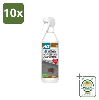 Produktbild von 10 x HG Naturstein Farbfleckenentferner - 500 ml - Vorratspackung - 10 Stücke
