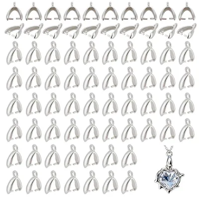 100 Messing Knebelverschlüsse für Schmuck, 6x11x3,6 mm
