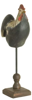 Immagine prodotto di Clayre & Eef Figurina Gallo 16x8x34 cm Poliresina nera