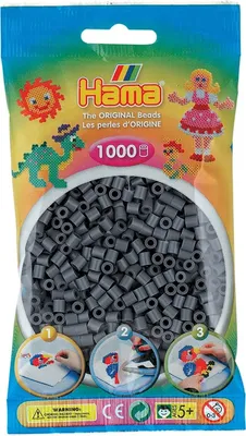 Produktbild von Hama -Eisenperlen dunkelgrau 1000