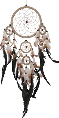 Produktbild von Traumfänger in Mandala 2 Größen - Beige, Weiß, Größe: Groß (17*17*1cm)