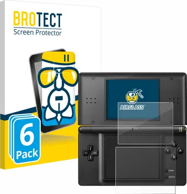 Produktbild von 6x BROTECT Schutzglas für Nintendo DS LITE 9H kratzfest klar