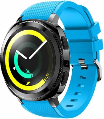 Produktbild von Strap-it Samsung Gear Sport Silikonarmband (Hellblau)