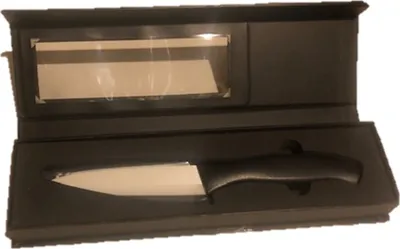 Produktbild von Keramikmesser, 12.5 cm Klinge - extrem scharf, absolut hitzeresistent, korrosionsbeständig, hygienisch, antiallergen sowie geruchs- und geschmacksneutral, speziell bruchstabilisiert