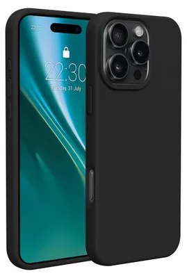 Produktbild von Etteri Silikonhülle für iPhone 16 Pro Max 6,9" Handyhüllen Schwarz