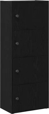 Produktbild von vidaXL Bücherregal Schwarz Eichen-Optik 40x24x102 cm Holzwerkstoff