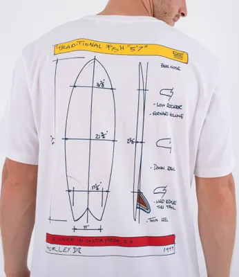 Produktbild von HURLEY KRAFT SKETCH TEE Herren T-Shirt, Broken Jade, S