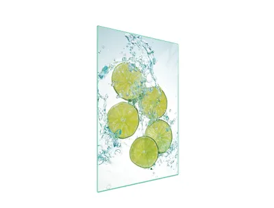 Image de Planche à découper en verre 35x52 citron vert